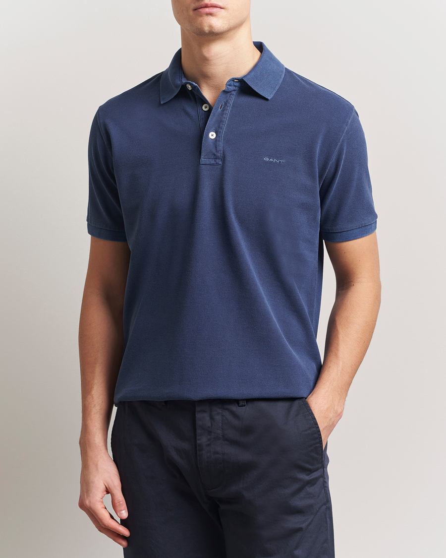 Hombres | Polos | Gant | Sunfaded Polo Persian Blue