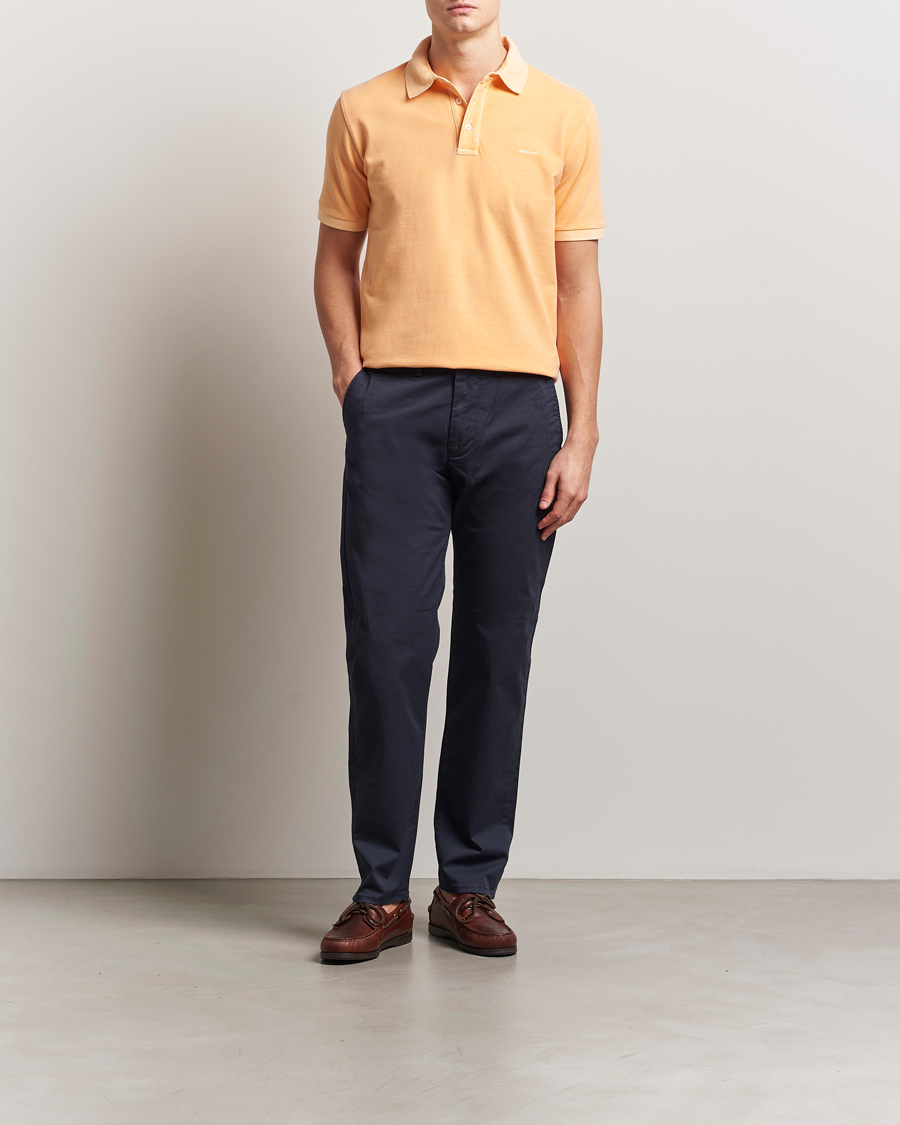 Hombres | Polos | GANT | Sunfaded Polo Peachy Orange