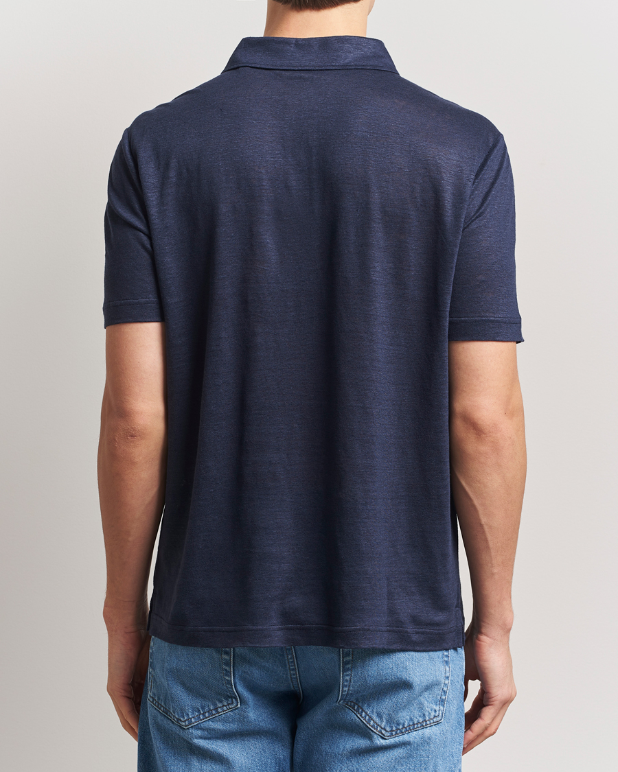 Hombres | Polos | Gant | Linen Polo Evening Blue