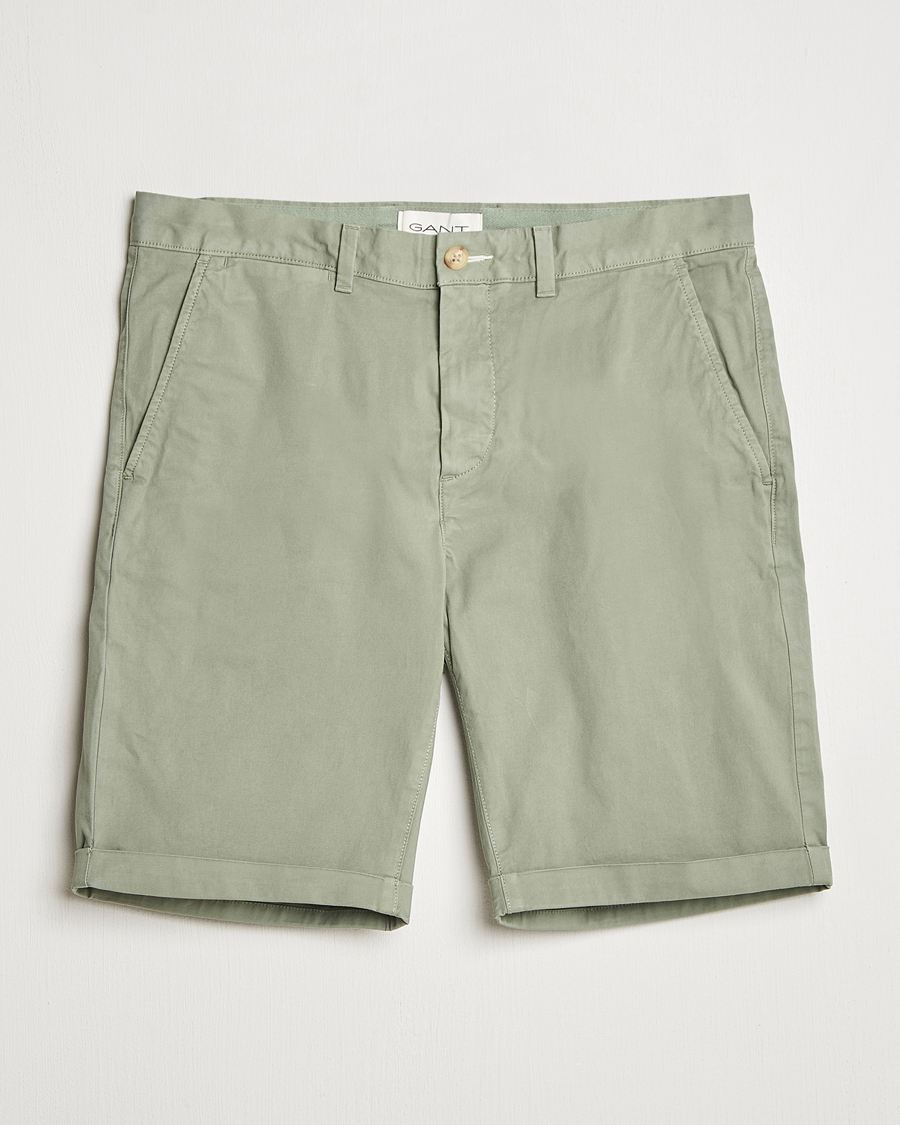 Hombres | Pantalones cortos | GANT | Regular Sunfaded Shorts Kalamata Green