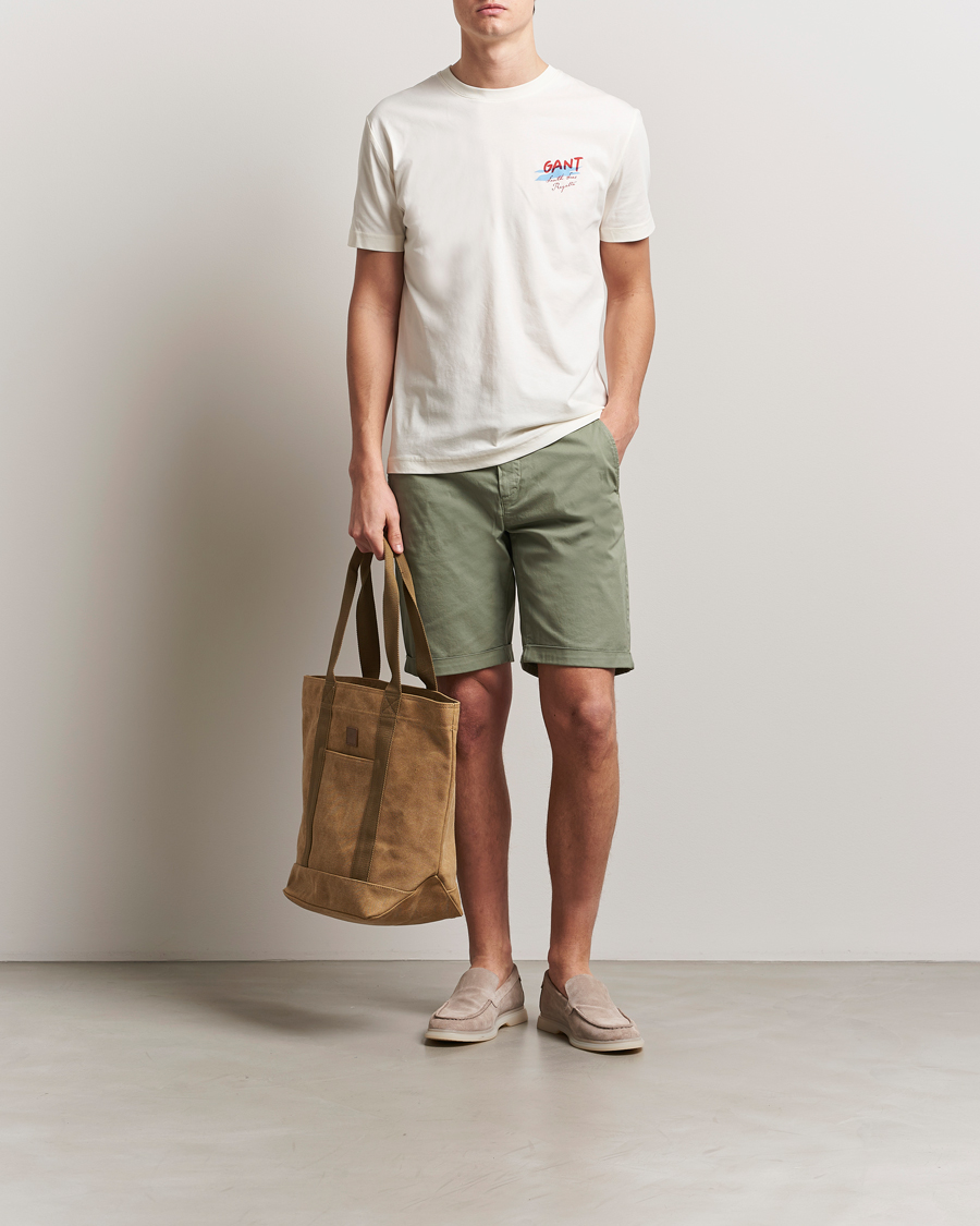 Hombres | Pantalones cortos | GANT | Regular Sunfaded Shorts Kalamata Green