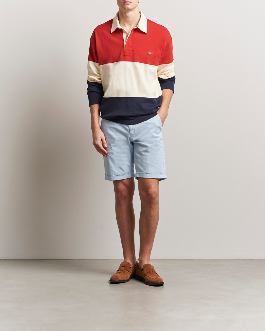 Hombres | Pantalones cortos | GANT | Regular Sunfaded Shorts Fresh Blue