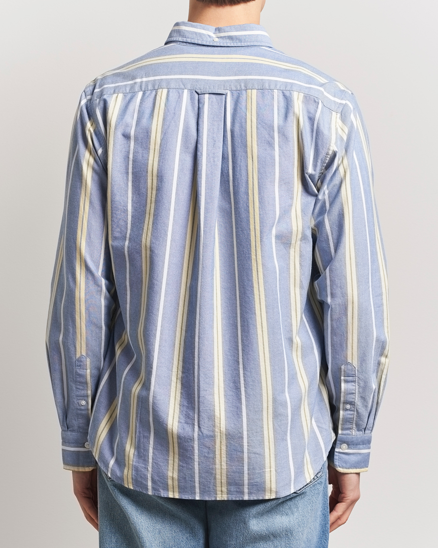 Hombres | Camisas | GANT | Regular Fit Archive Oxford Striped Shirt Rich Blue