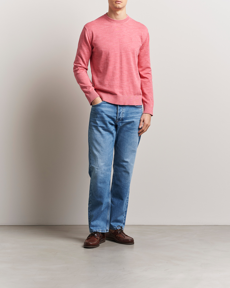 Hombres | Jerséis y prendas de punto | GANT | Sunfaded Crew Neck Sweater Watermelon Red
