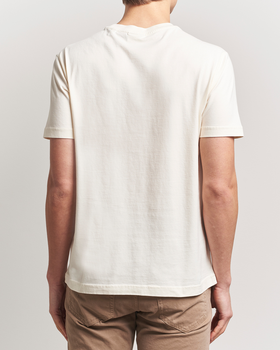 Hombres | Camisetas | GANT | Small Graphic Crew Neck T-Shirt Cream