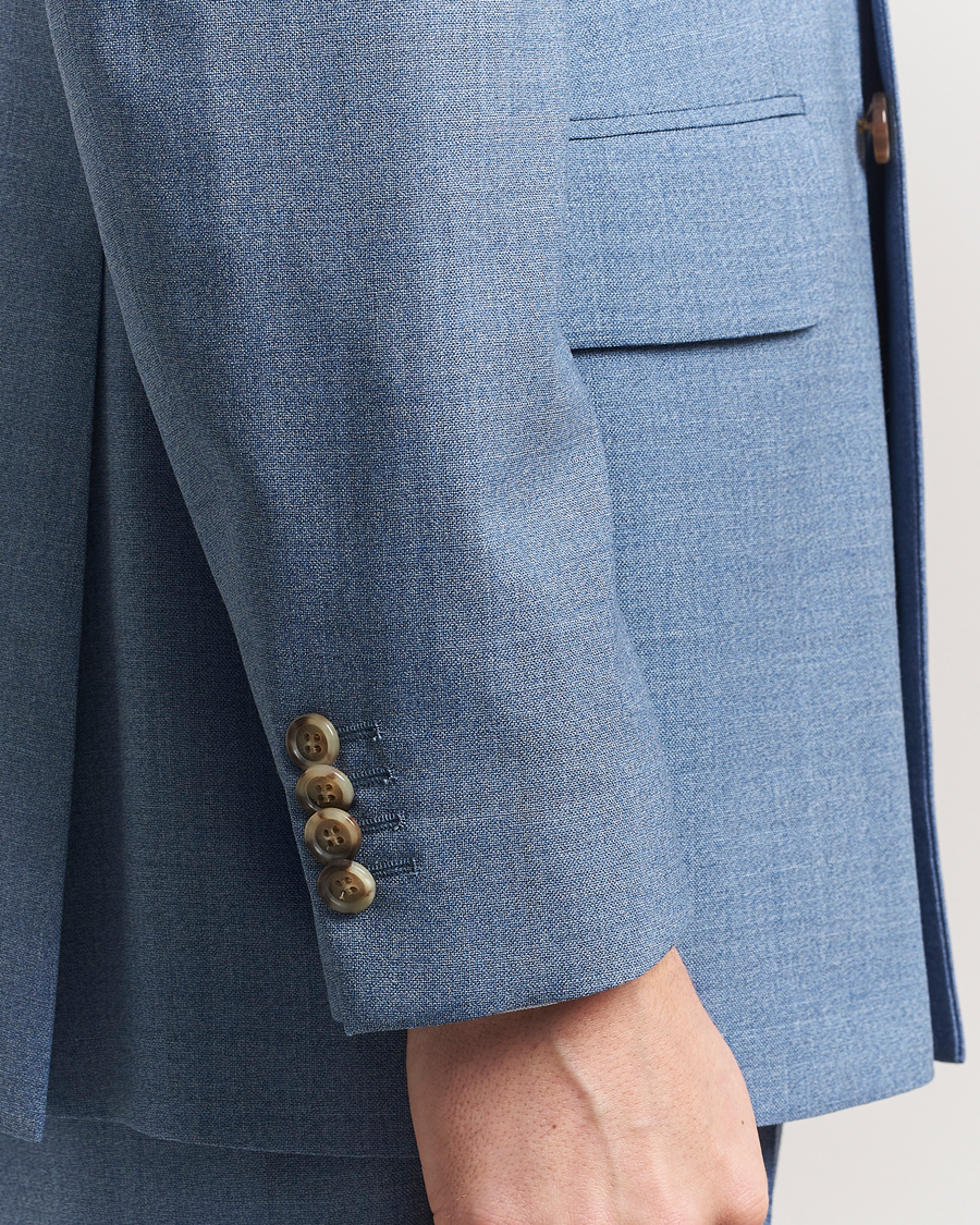 Hombres | Blazers | GANT | Mouline Wool Double Breasted Suit Jacket Salty Sea