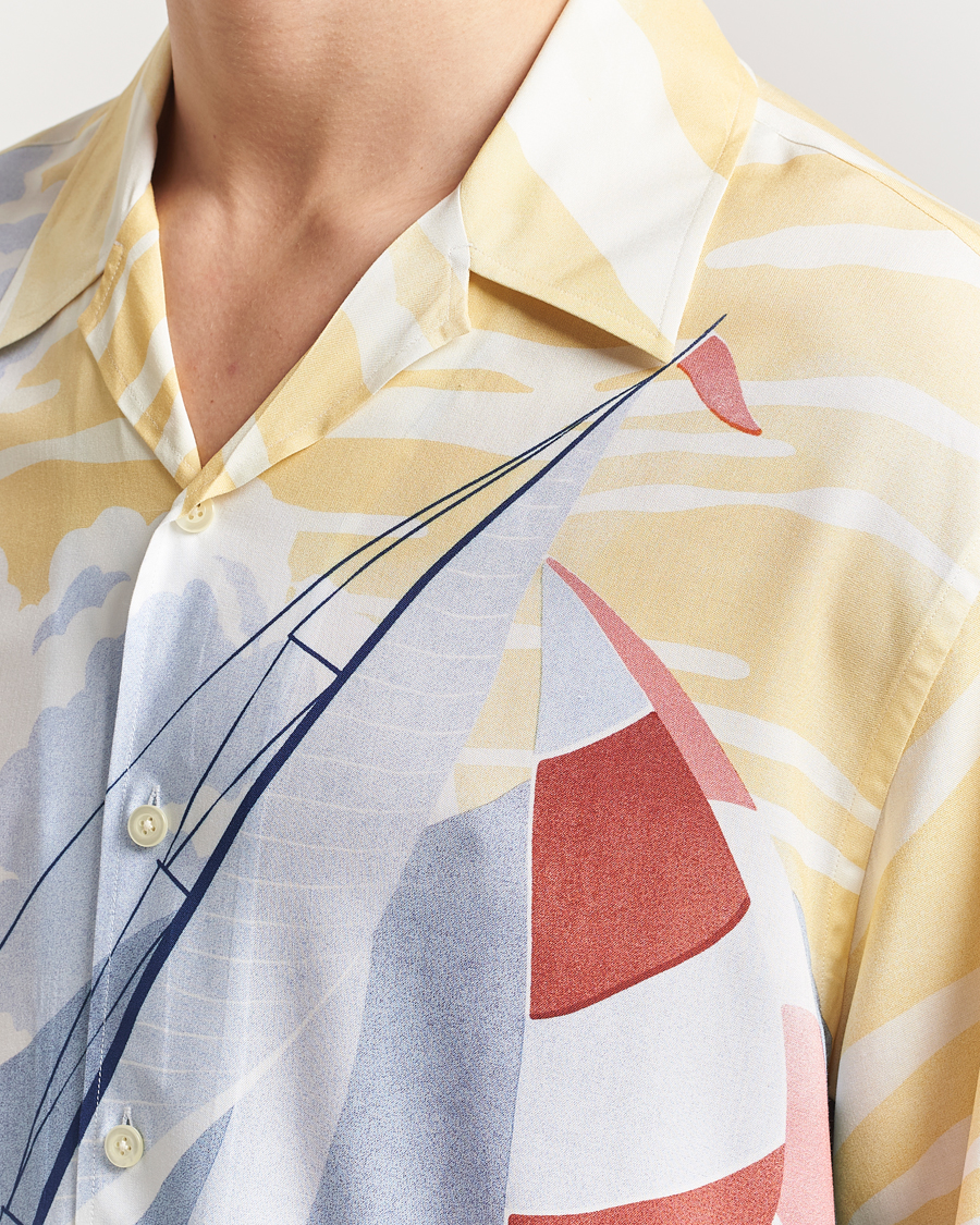 Hombres | Camisas | GANT | Relaxed Fit Scenery Sailing Short Sleeve Shirt Multi
