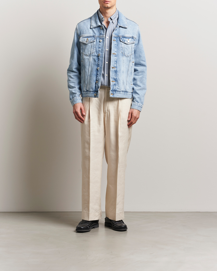 Hombres | Abrigos y chaquetas | GANT | Denim Jacket Light Blue Vintage