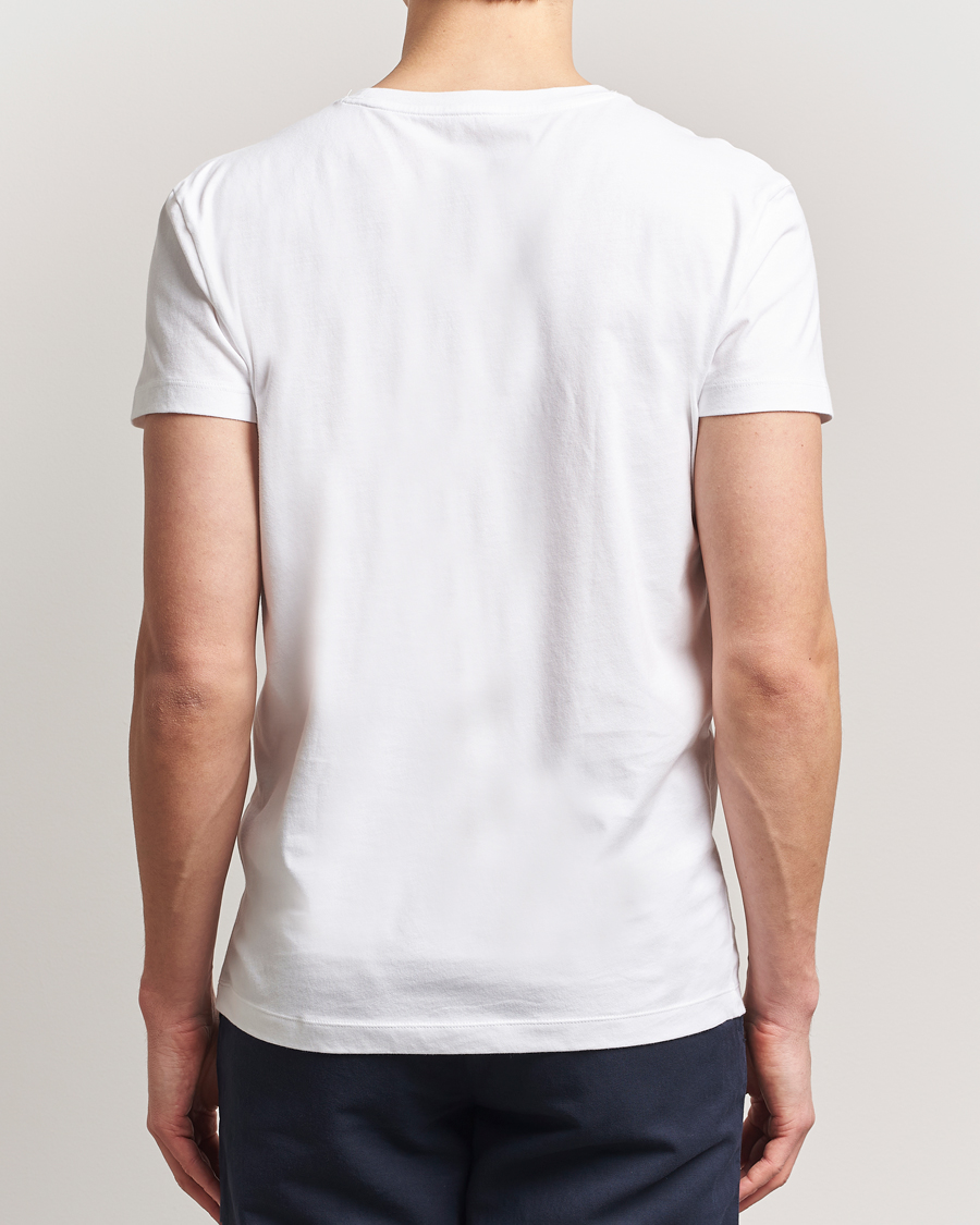Hombres | Camisetas | Gant | 2-Pack Crew Neck T-Shirt Navy/White