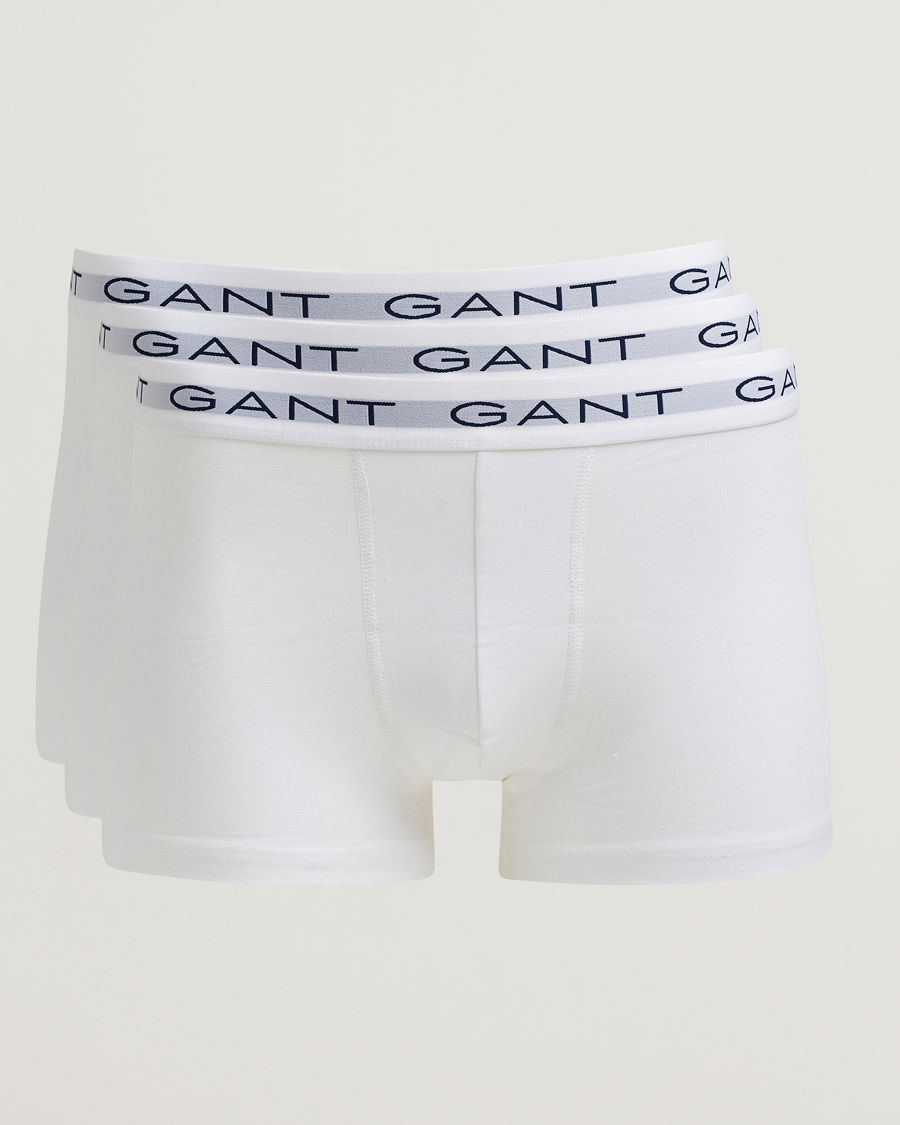 Hombres | Ropa interior y calcetines | Gant | 3-Pack Trunks White