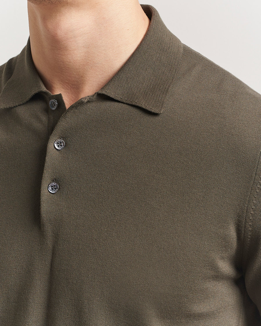 Hombres | Polos | Altea | Short Sleeve Cotton Polo Military
