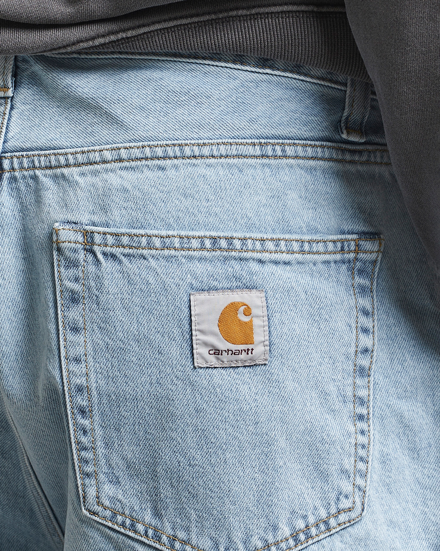 Hombres | Pantalones cortos | Carhartt WIP | Landon Shorts Robertson Denim Blue Bleached