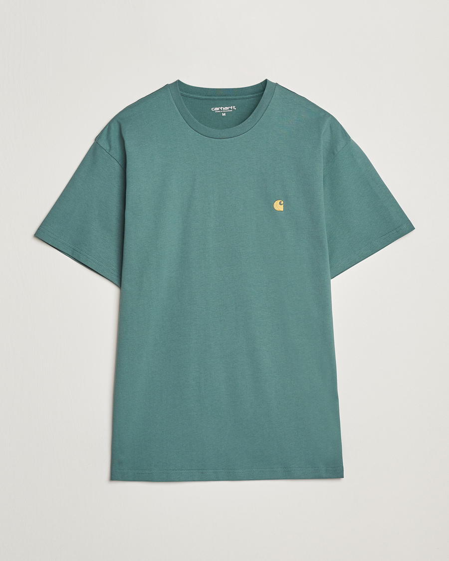 Hombres | Camisetas | Carhartt WIP | Chase Short Sleeve T-Shirt Silver Pine