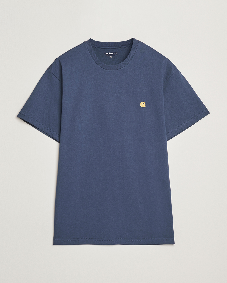Hombres | Camisetas | Carhartt WIP | Chase Short Sleeve T-Shirt Dusky Blue