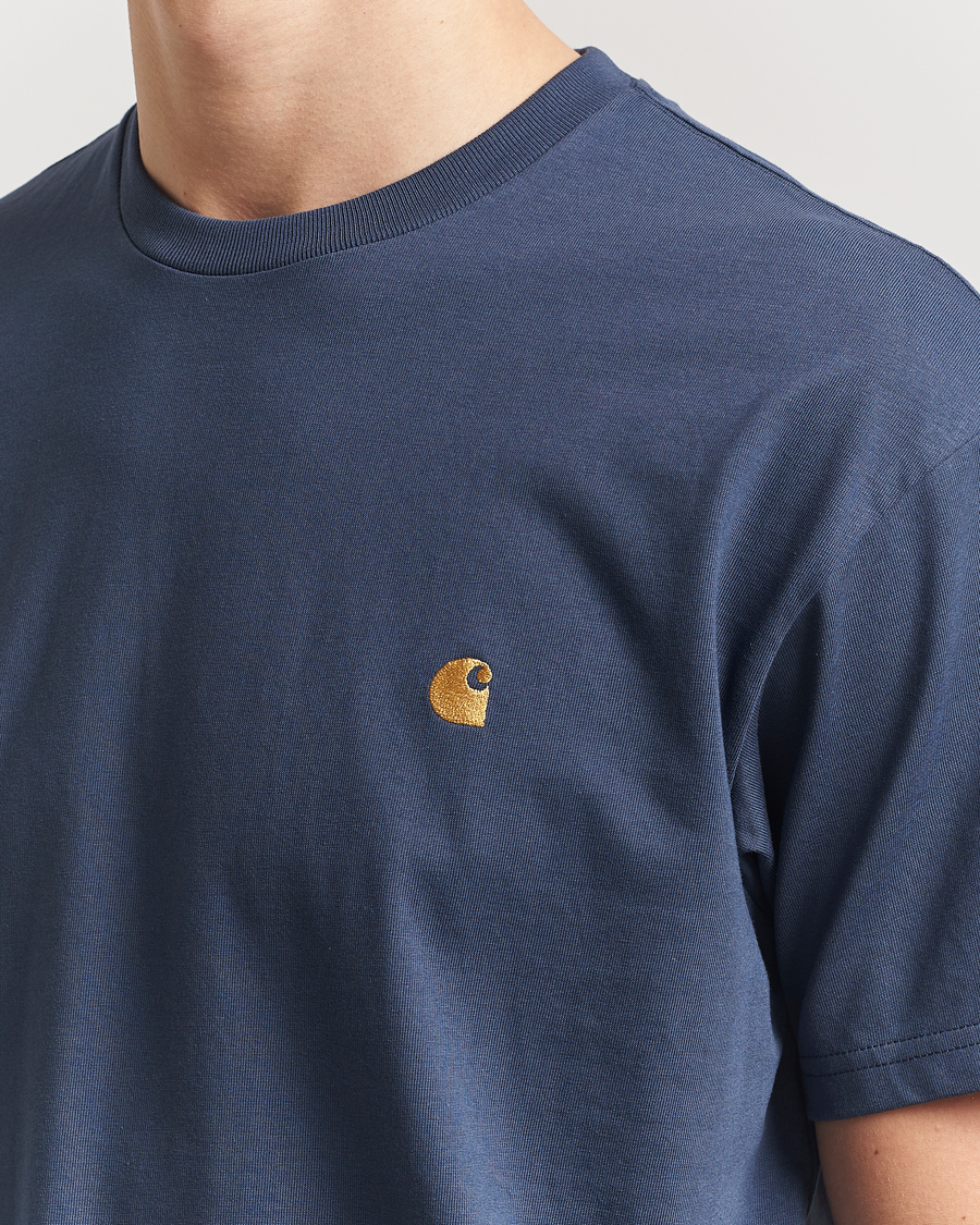 Hombres | Camisetas | Carhartt WIP | Chase Short Sleeve T-Shirt Dusky Blue