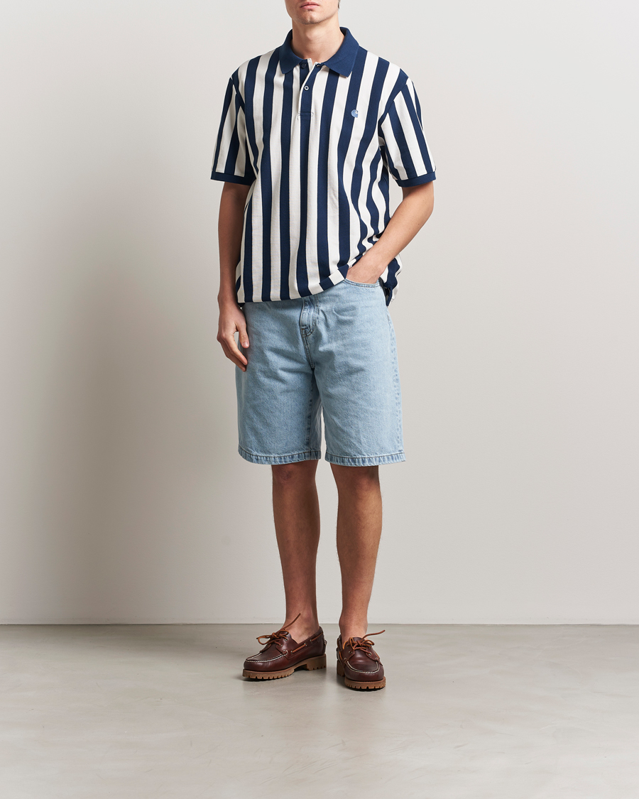 Hombres | Polos | Carhartt WIP | Boynton Piqué Polo Blue