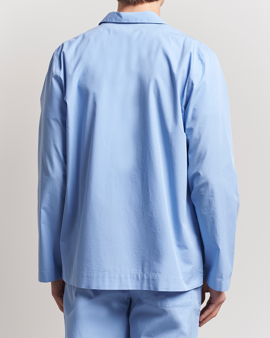 Hombres | Pijamas y batas | Tekla | Poplin Pyjama Shirt Cornflower Blue
