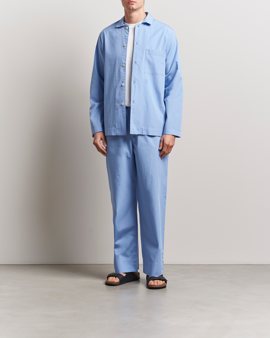 Hombres | Pijamas y batas | Tekla | Poplin Pyjama Pants Cornflower Blue