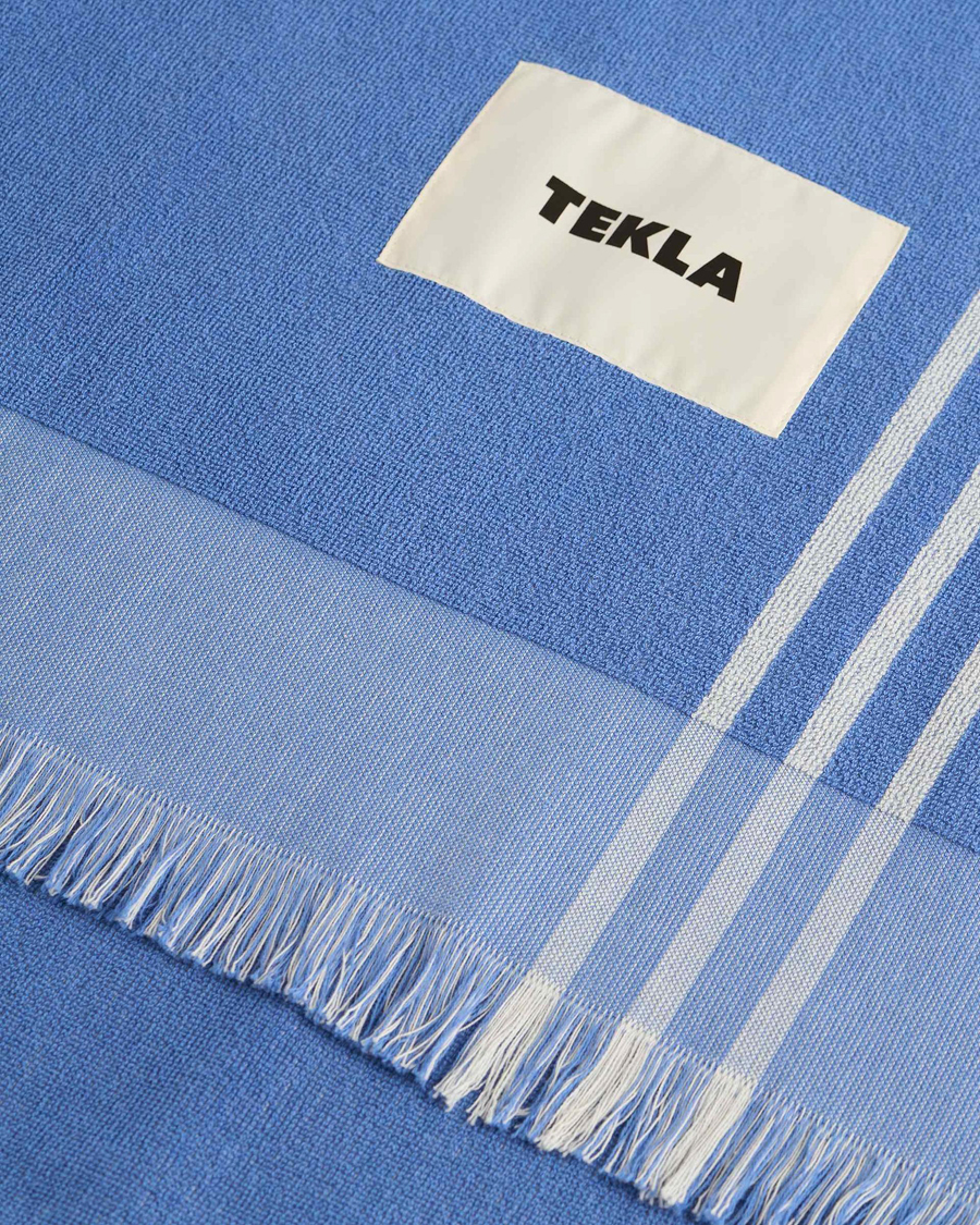 Hombres | Tekla Organic Terry Beach Towel Azul | Tekla | Organic Terry Beach Towel Azul