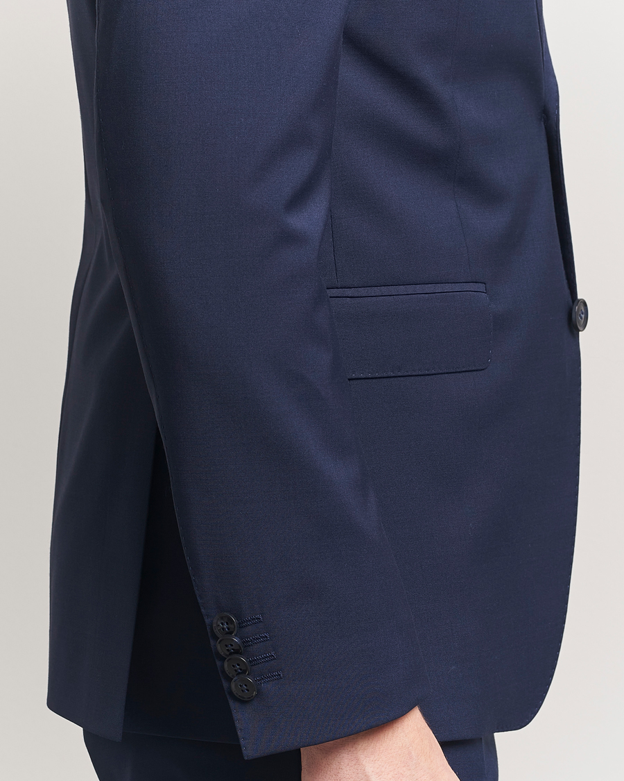 Hombres | Blazers | Oscar Jacobson | Ego Wool Blend Blazer Navy