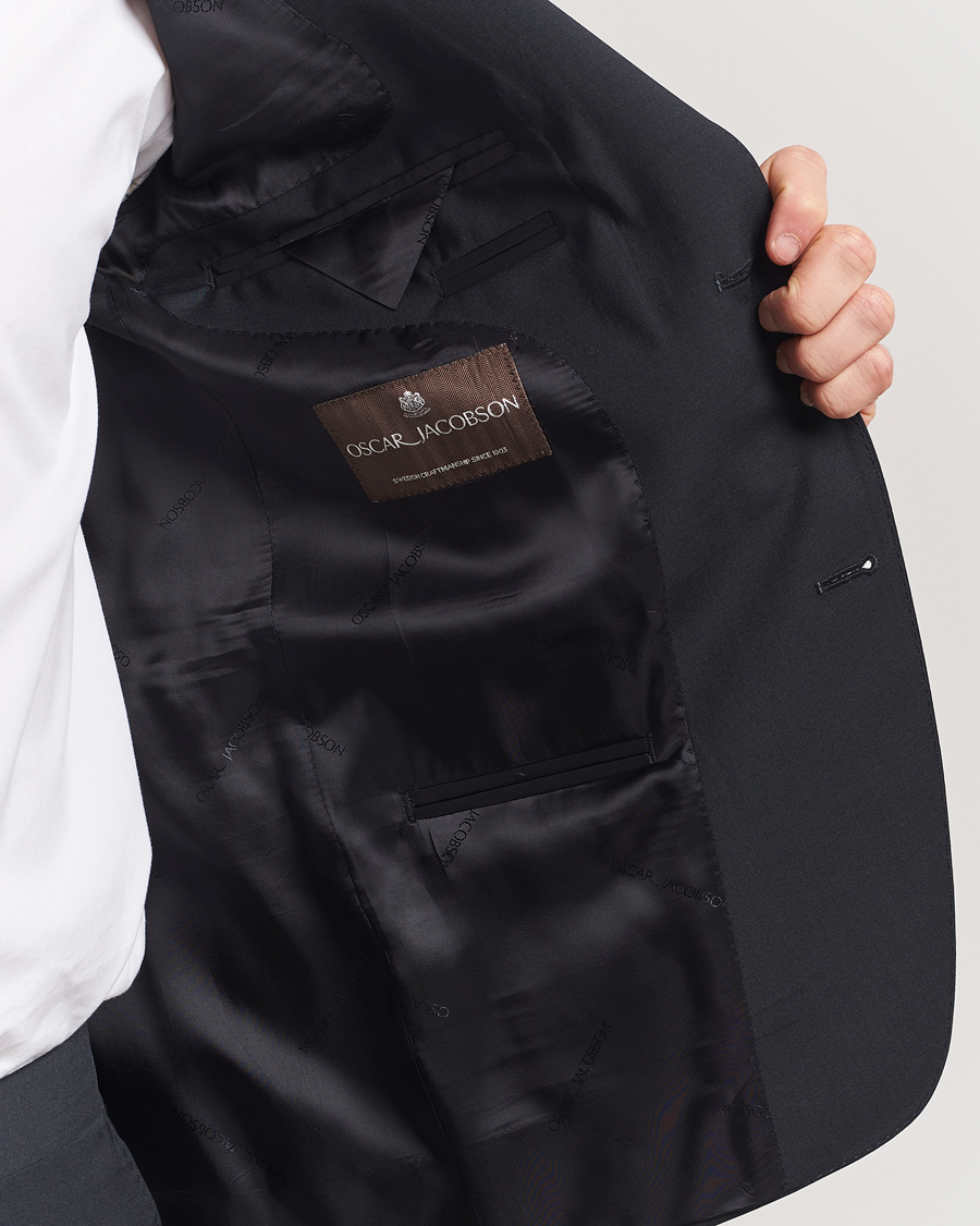 Hombres | Blazers | Oscar Jacobson | Ego Wool Blend Blazer Black