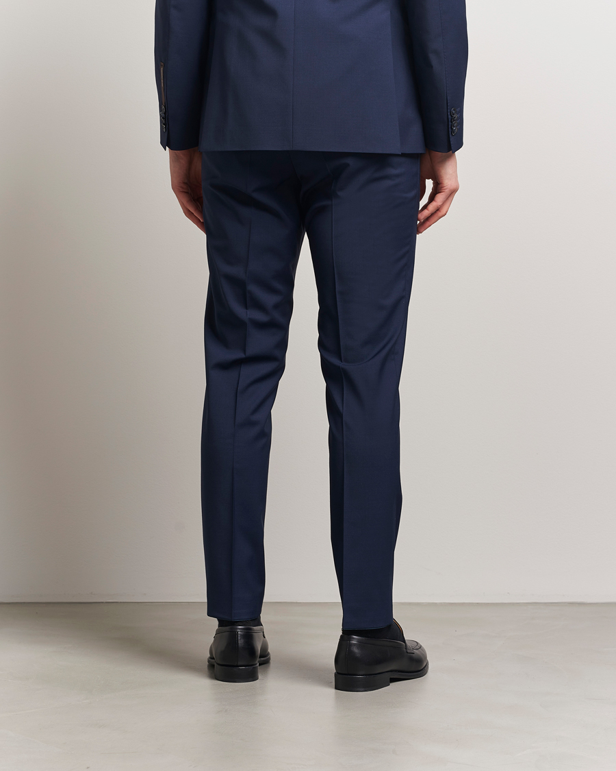 Hombres | Pantalones | Oscar Jacobson | Denz Wool Blend Trousers Navy