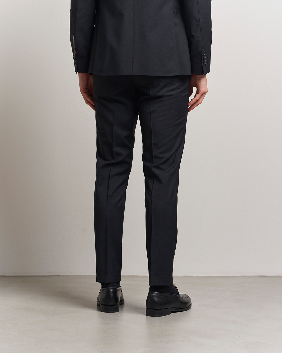 Hombres | Pantalones | Oscar Jacobson | Denz Wool Blend Trousers Black