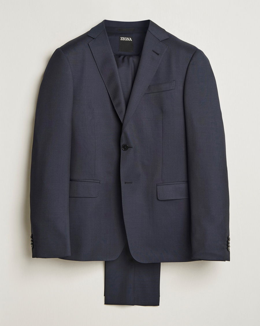 Hombres | Trajes | Zegna | Tailored Wool Suit Navy