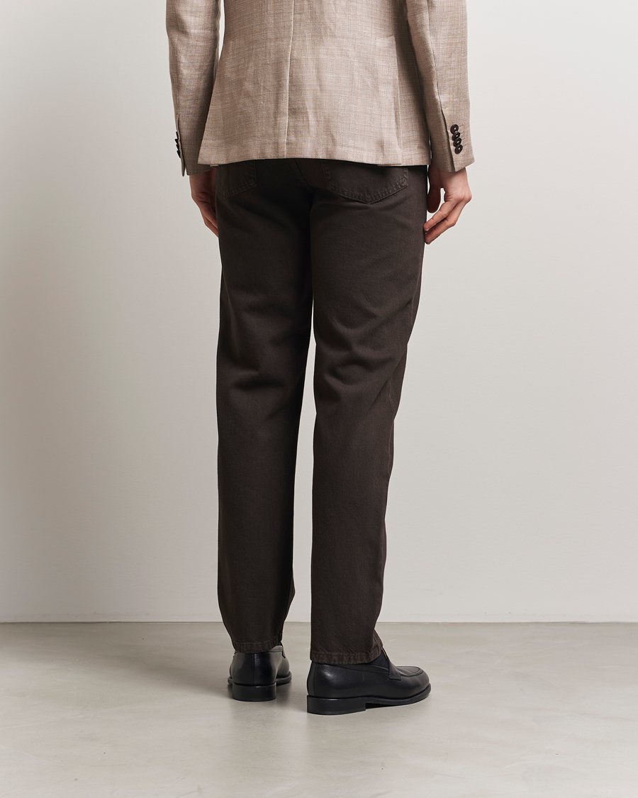 Hombres | Pantalones | Zegna | 5-Pocket Marbled Denim Pants Brown