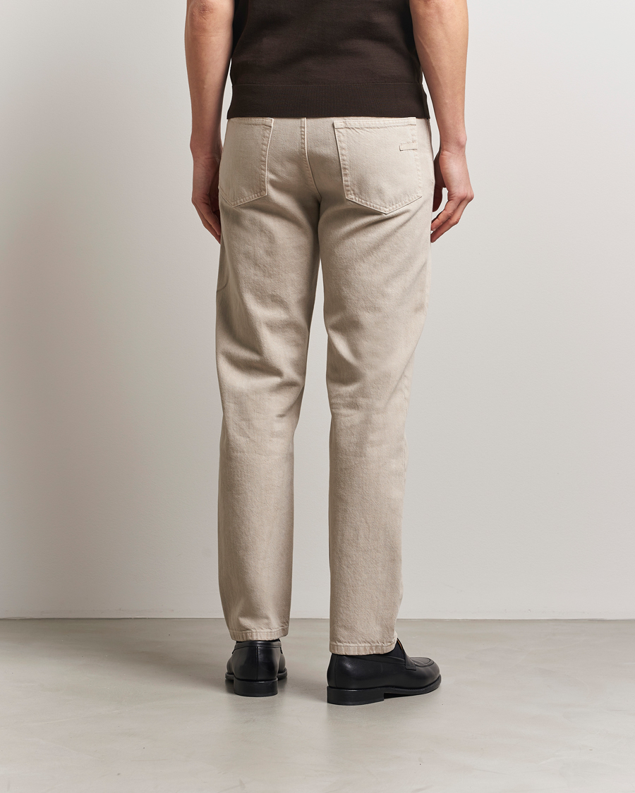 Hombres | Pantalones | Zegna | 5-Pocket Marbled Denim Pants Beige