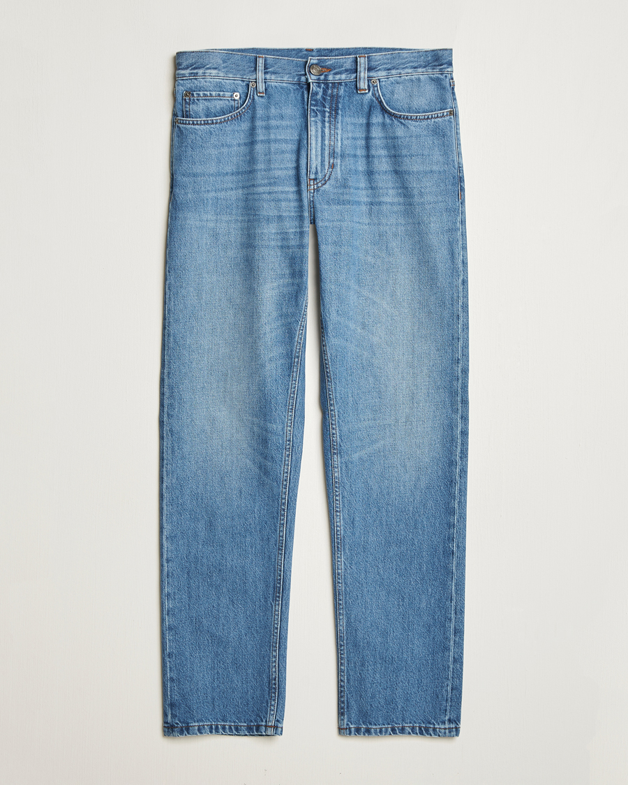 Hombres | Pantalones | Zegna | 5-Pocket Denim Jeans Medium Blue Wash
