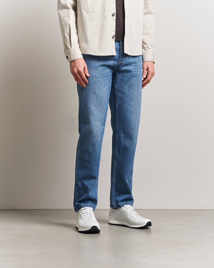 Hombres | Pantalones | Zegna | 5-Pocket Denim Jeans Medium Blue Wash