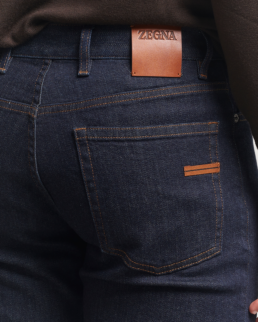 Hombres | Pantalones | Zegna | 5-Pocket Denim Jeans Dark Rinse