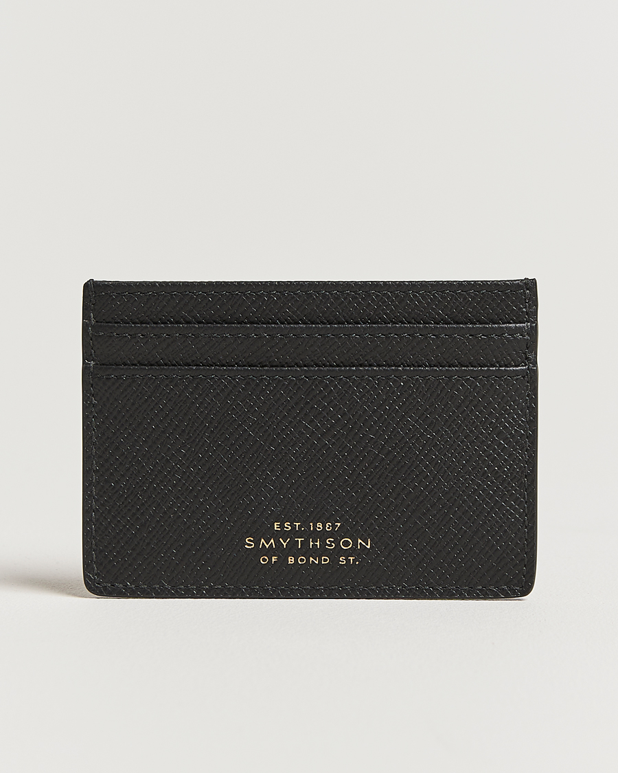 Hombres | Billeteras | Smythson | Panama Flat Cardholder Black