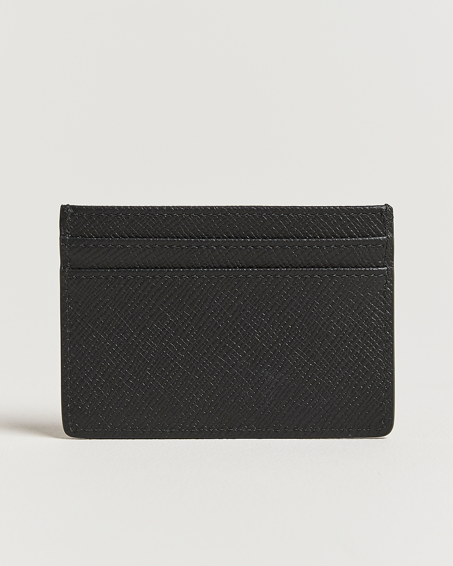Hombres | Billeteras | Smythson | Panama Flat Cardholder Black