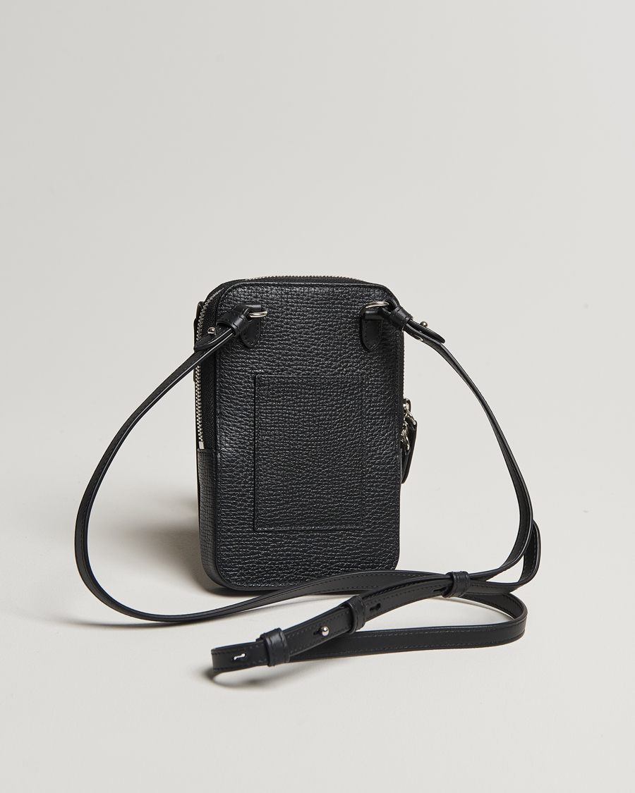 Hombres | Smythson Ludlow Crossbody Pouch Black | Smythson | Ludlow Crossbody Pouch Black