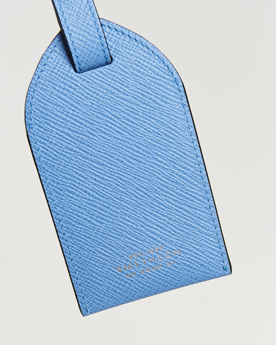 Hombres | Hogar | Smythson | Panama Luggage Tag Nile Blue