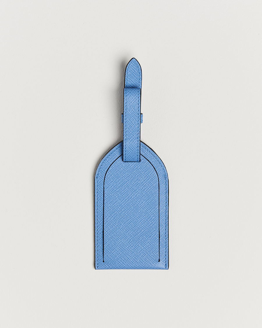 Hombres | Hogar | Smythson | Panama Luggage Tag Nile Blue