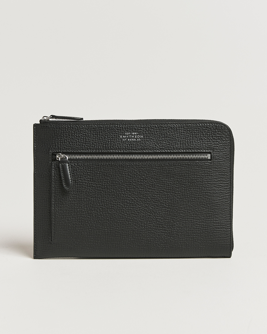 Hombres | Bolsos | Smythson | Ludlow Flat Organiser Pouch Black