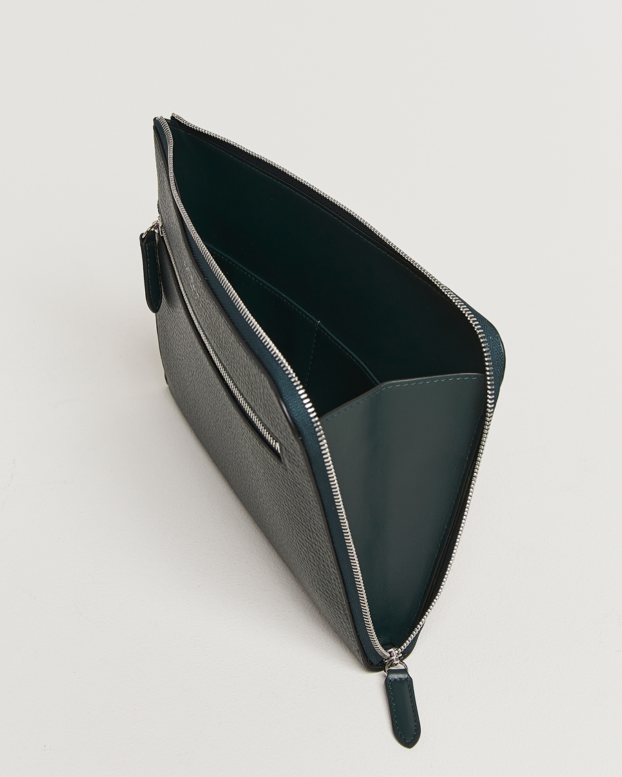 Hombres | Smythson Ludlow Flat Organiser Pouch Bottle Green | Smythson | Ludlow Flat Organiser Pouch Bottle Green