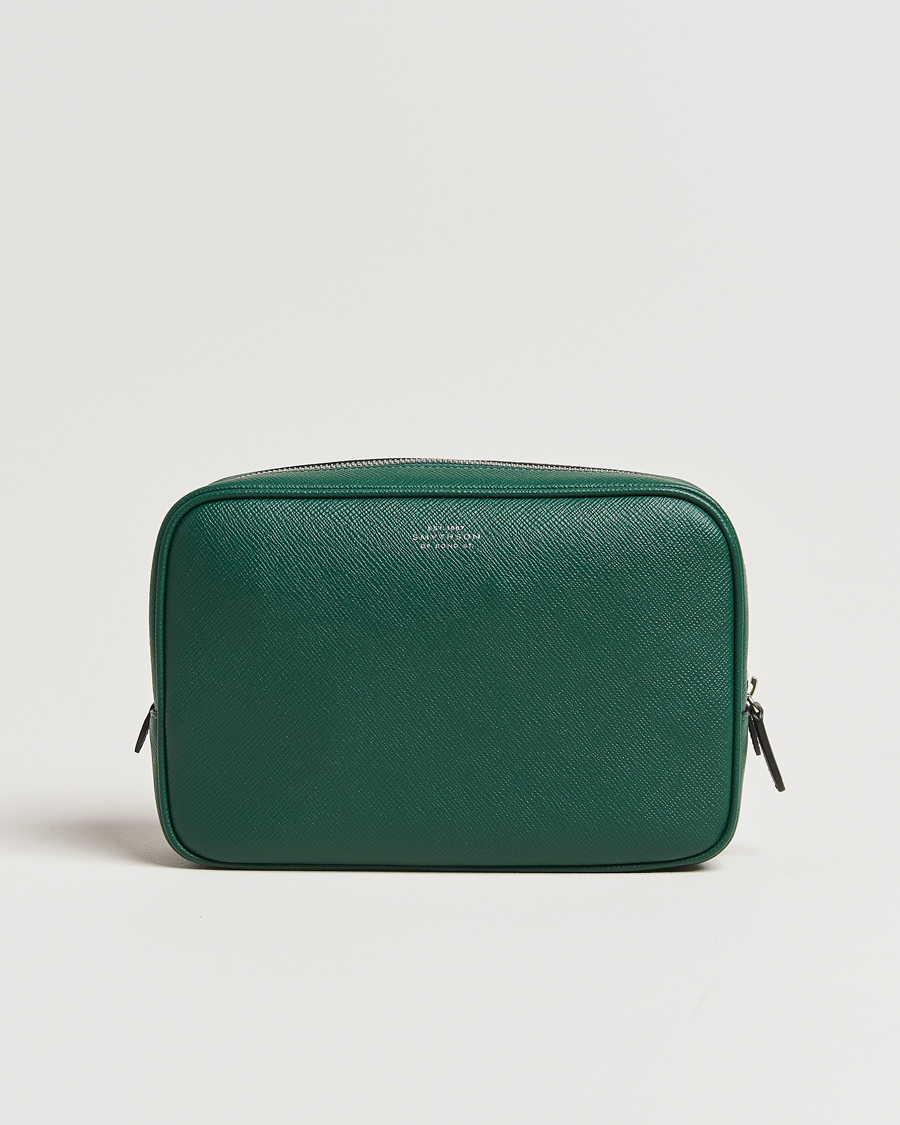 Hombres | Smythson Panama Organiser Tech Pouch Forest Green | Smythson | Panama Organiser Tech Pouch Forest Green