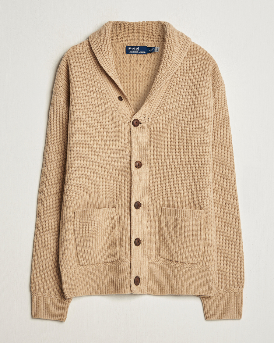 Hombres | Jerséis y prendas de punto | Polo Ralph Lauren | Wool/Cashmere Cardigan Dune Melange