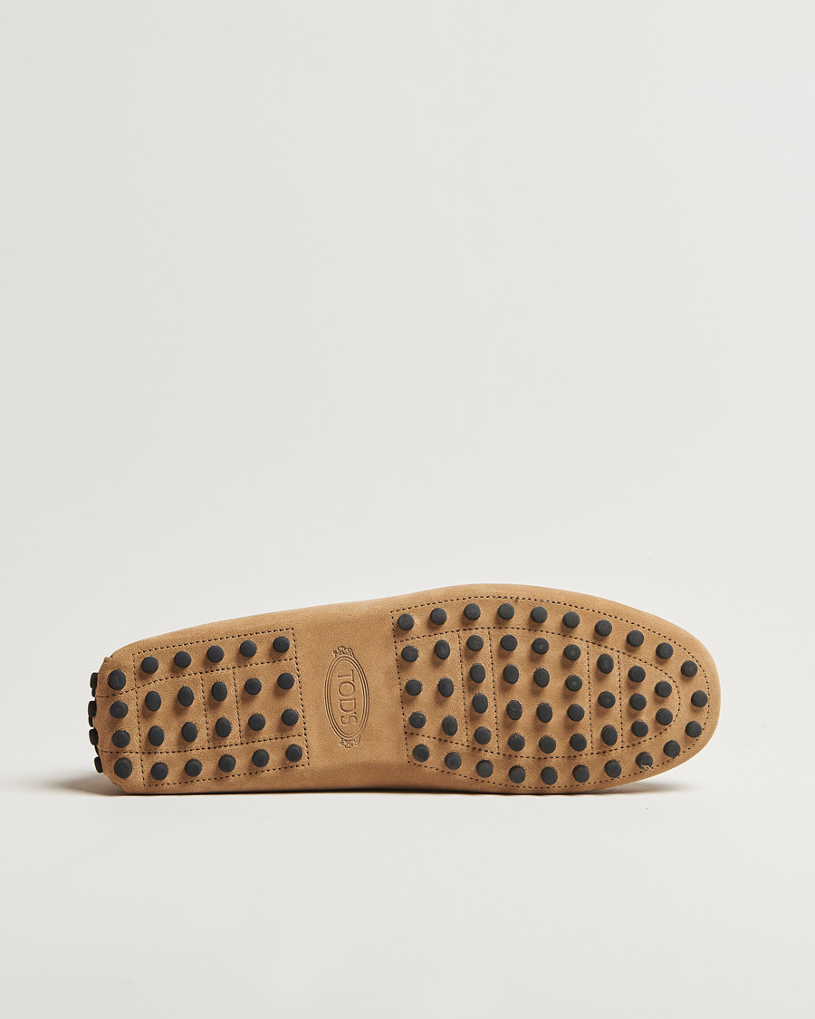 Hombres | Tod's Gommino Carshoe Beige Suede | Tod's | Gommino Carshoe Beige Suede