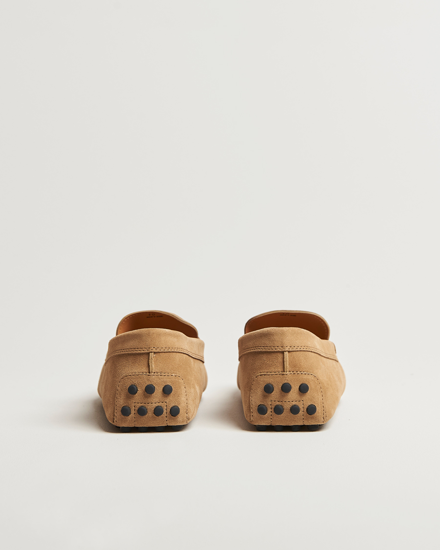 Hombres | Tod's Gommino Carshoe Beige Suede | Tod's | Gommino Carshoe Beige Suede
