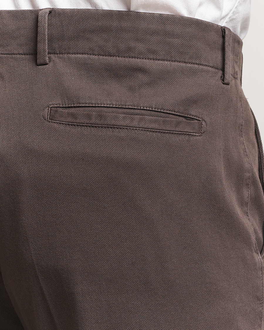 Hombres | Pantalones | Boglioli | Regular Fit Cotton Chinos Brown