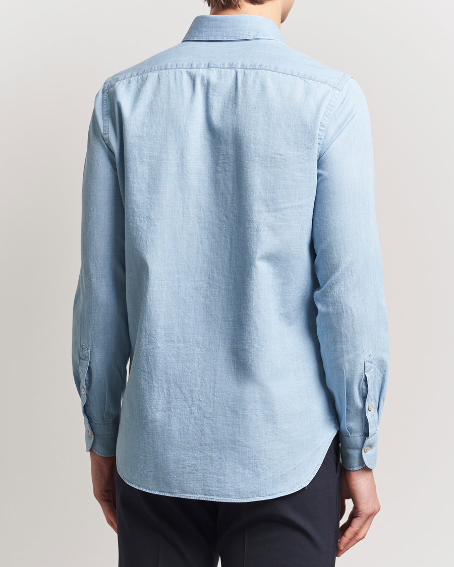Hombres | Camisas | Boglioli | Chambray Shirt Light Blue