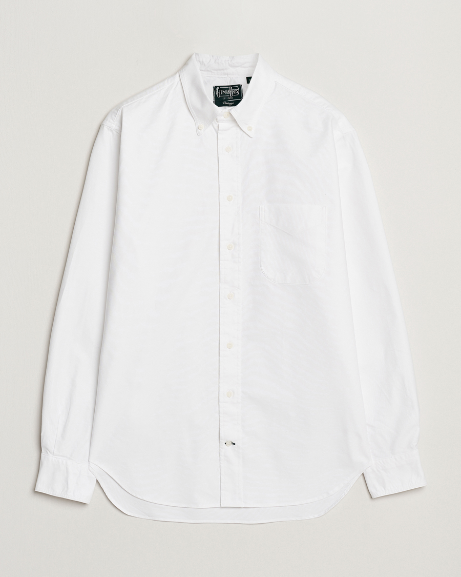 Hombres | Camisas | Gitman Vintage | Button Down Oxford Shirt White