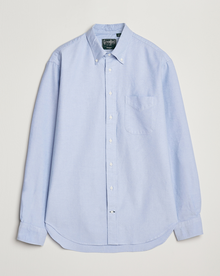 Hombres | Camisas | Gitman Vintage | Button Down Oxford Shirt Light Blue