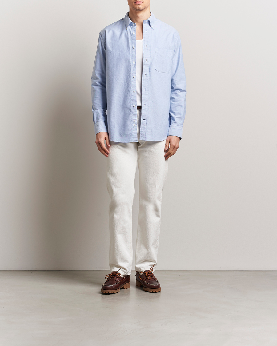 Hombres | Camisas | Gitman Vintage | Button Down Oxford Shirt Light Blue