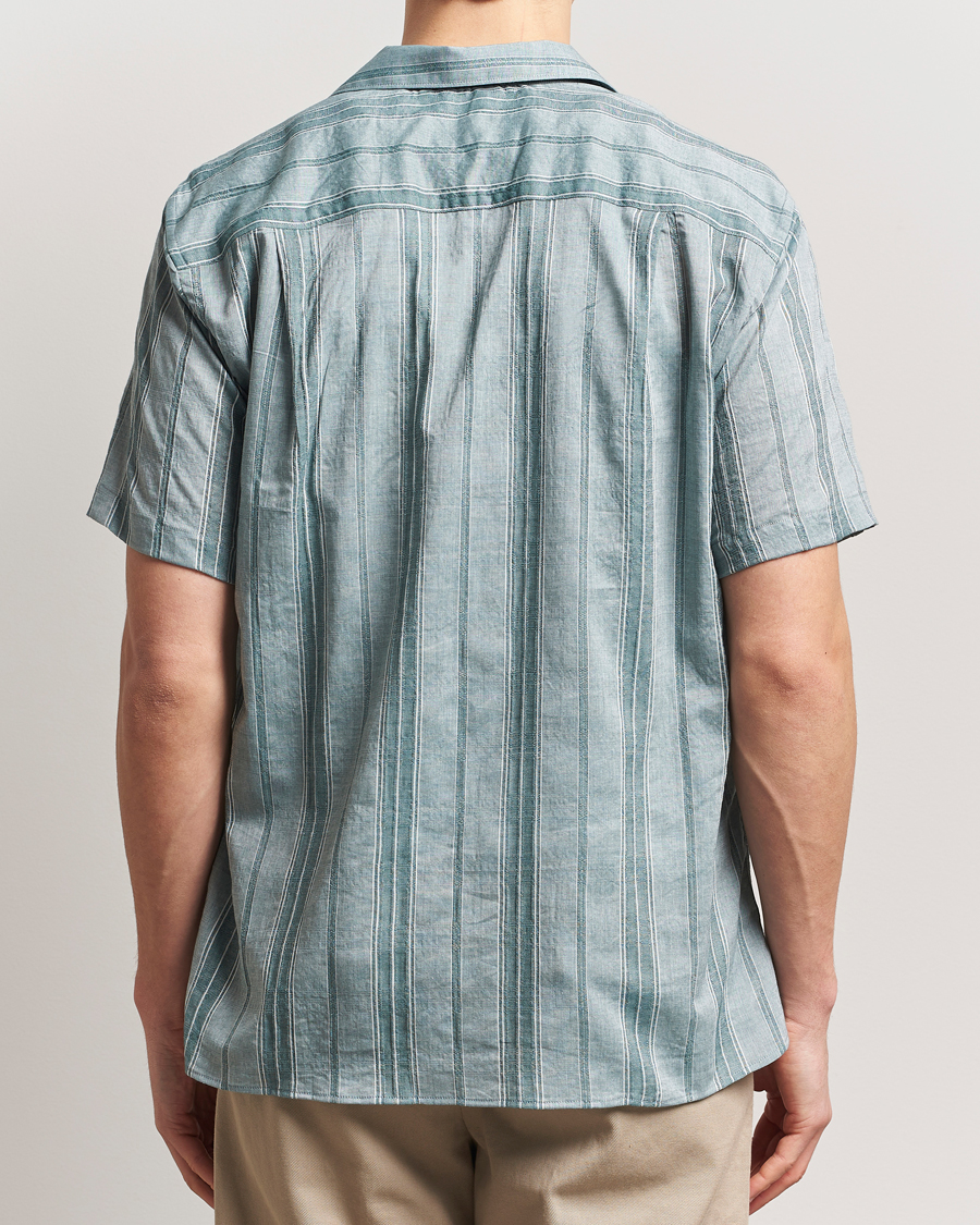 Hombres | Camisas | Gitman Vintage | Japanese Dobby Camp Shirt Green